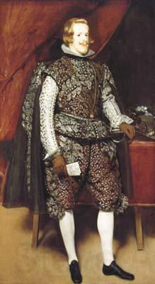 Diego Velazquez Portrait en pied de Philippe IV (df02) Spain oil painting art